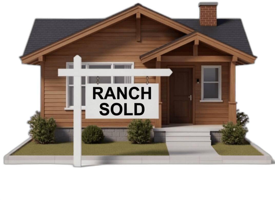 House with SOLD sign